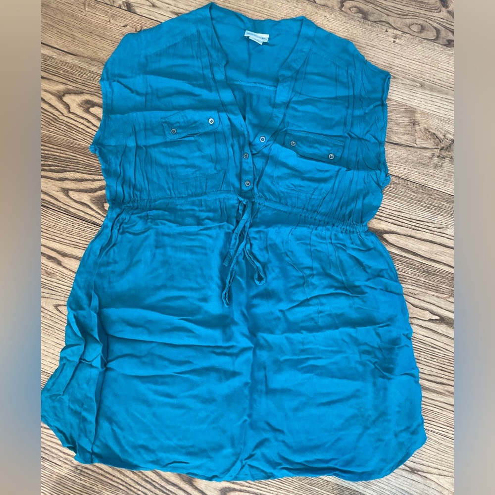 M, Motherhood Maternity, jade green color- tunic length top